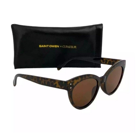 NEW SAINT OWEN X CURATEUR WYLDE Tortoise Shell Sunglasses - Picture 3 of 5